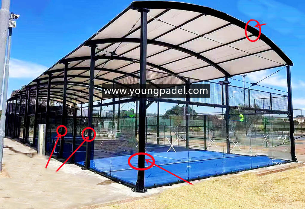 Colombia- 23 Sets Padel Courts Covers Installed